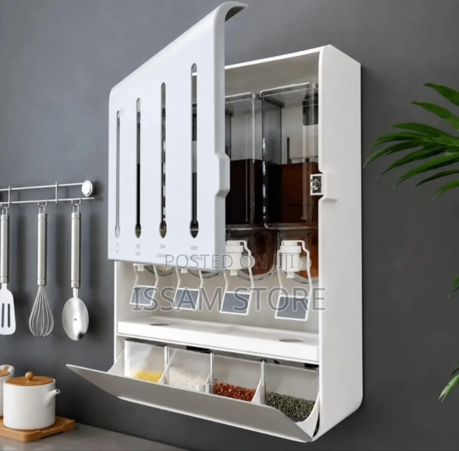 Multi-Functional Seasoning & Liquid Storage Dispenser