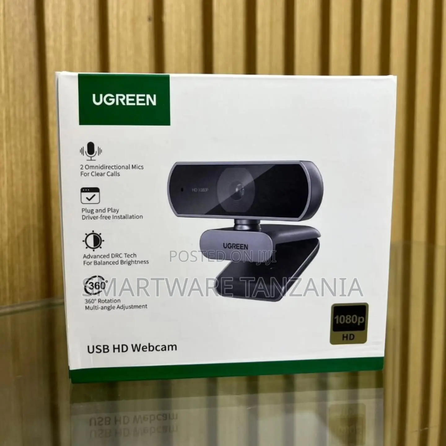 UGREEN USB HD Webcam With 1080p Resolution, 360-Degree Rotation
