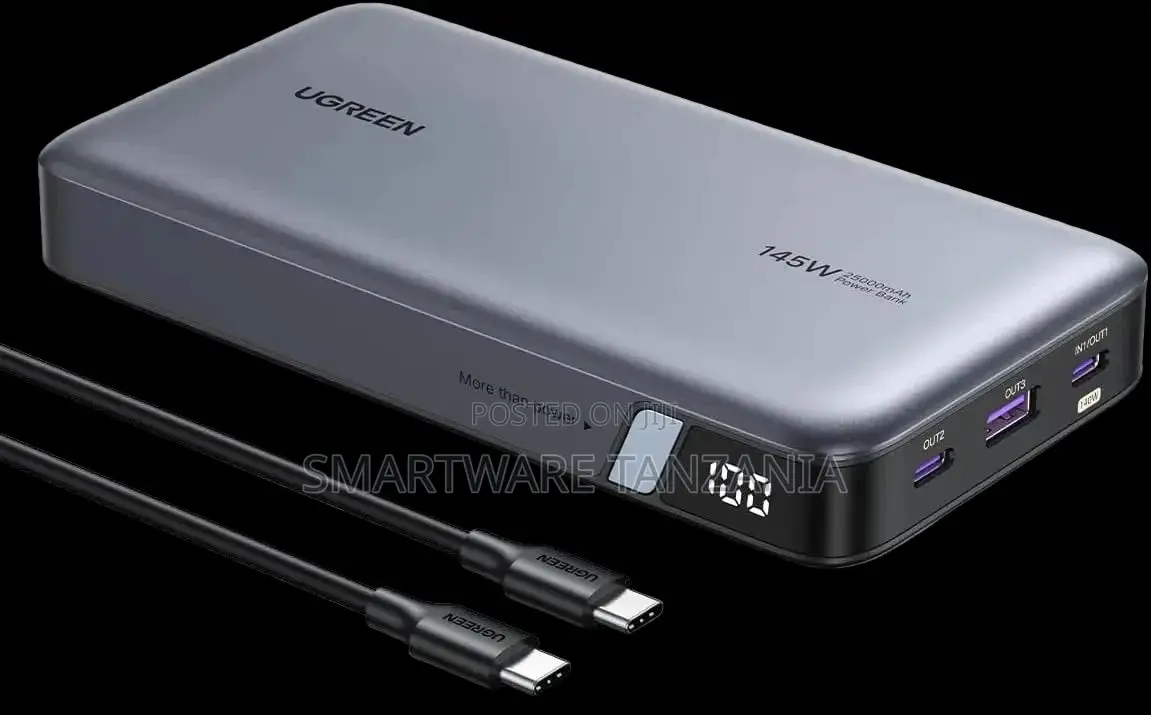 UGREEN 25000mAh Fast Charging Power Bank, 140W, USB-C and USB-A Ports