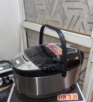 Reki 5L Electric Rice Cooker and Multi-Cooker in a Silver