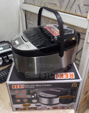 Reki 5L Electric Rice Cooker and Multi-Cooker in a Silver