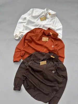 Loewe Linen Shirts Longsleeve Button Down Casual Shirt
