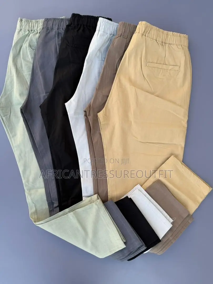 Zara Drawstring Linen Trouser Features Elastic Waistband and Comfort