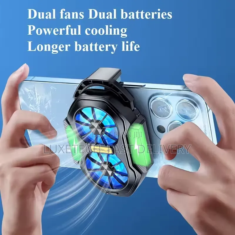 FS01 Mobile Phone Cooler – Dual Fan Rechargeable Gaming Cooler Clip