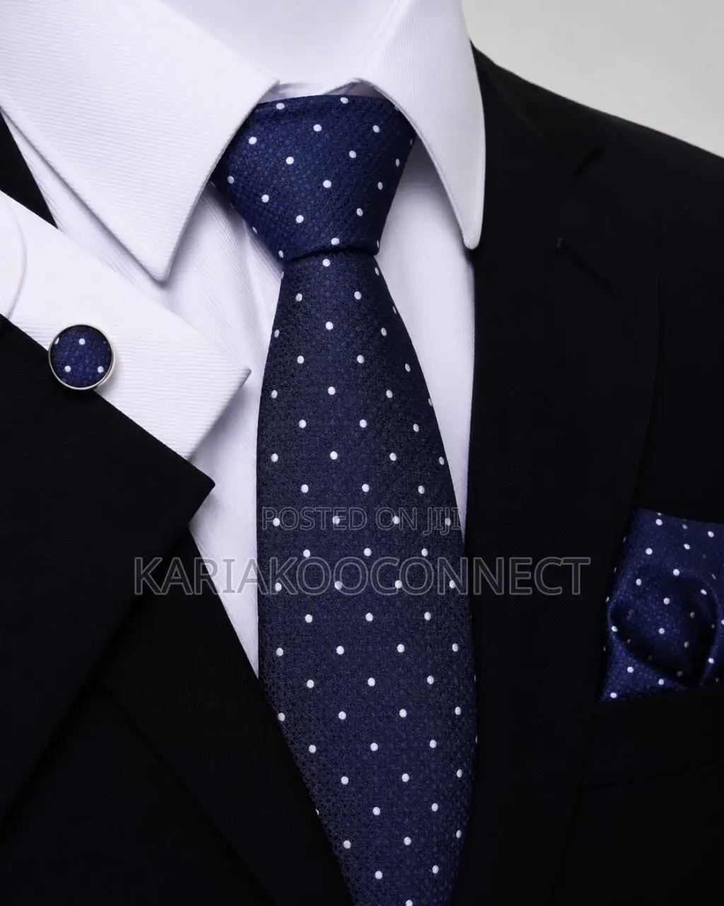 Men’s Premium Silk Polka Dot Necktie