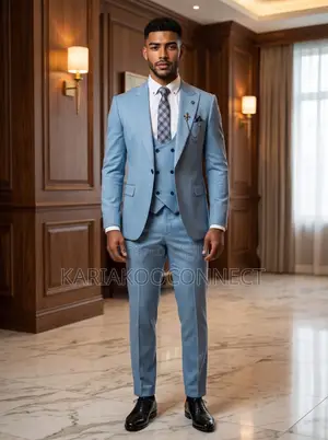 The Milano Sky-Slim-Fit 3-Piece Suit