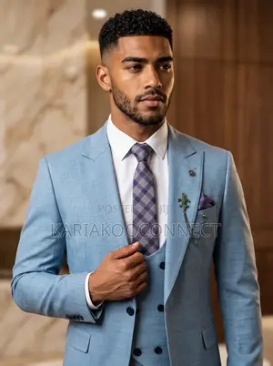 The Milano Sky-Slim-Fit 3-Piece Suit