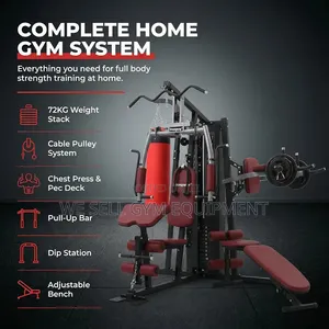 Fitality Multifunctional Three Station Gym Machine All in 1