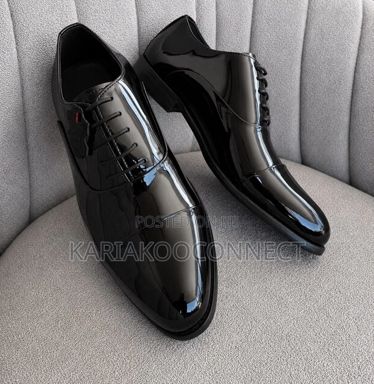 Men’s Formal Patent Leather Lace-Up Oxford Shoe”