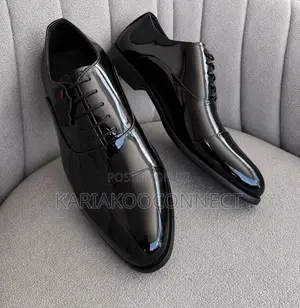Men’s Formal Patent Leather Lace-Up Oxford Shoe”