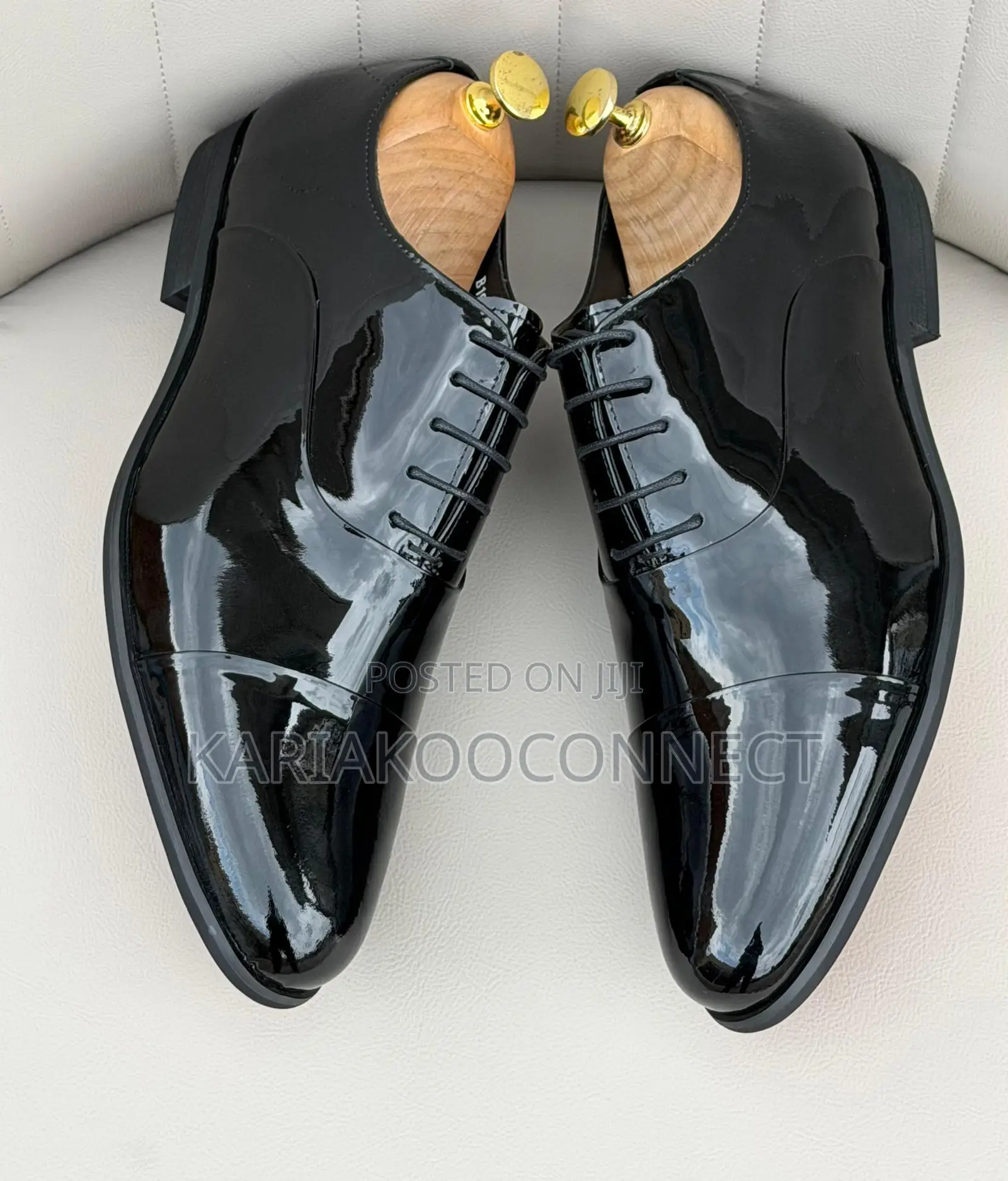 Men’s Formal Patent Leather Lace-Up Oxford Shoe”