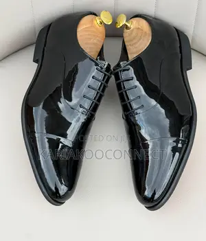 Men’s Formal Patent Leather Lace-Up Oxford Shoe”