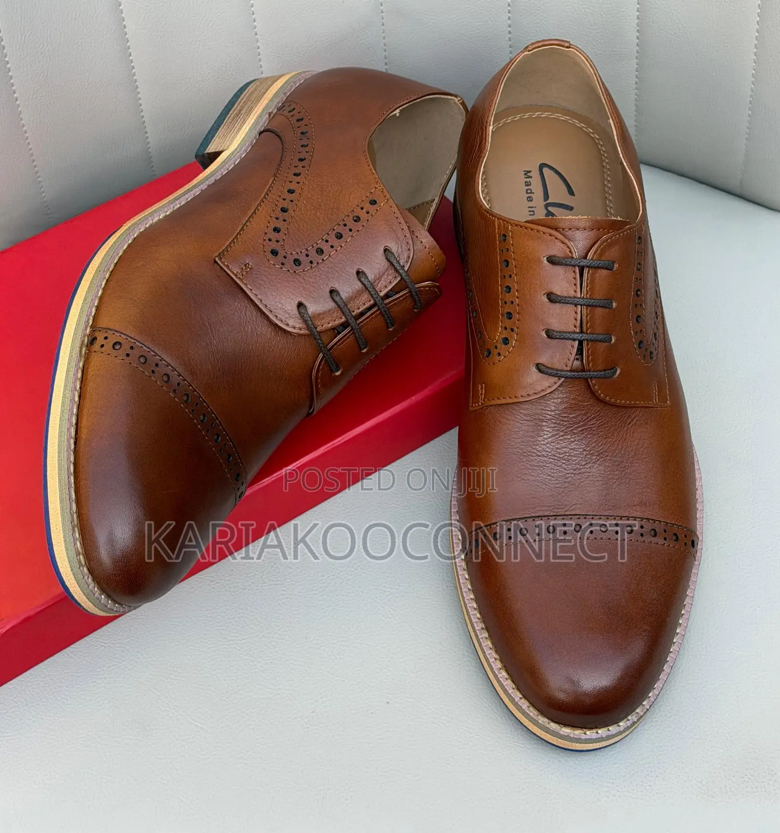 Men’s Clarks Cap-Toe Brogue Shoes