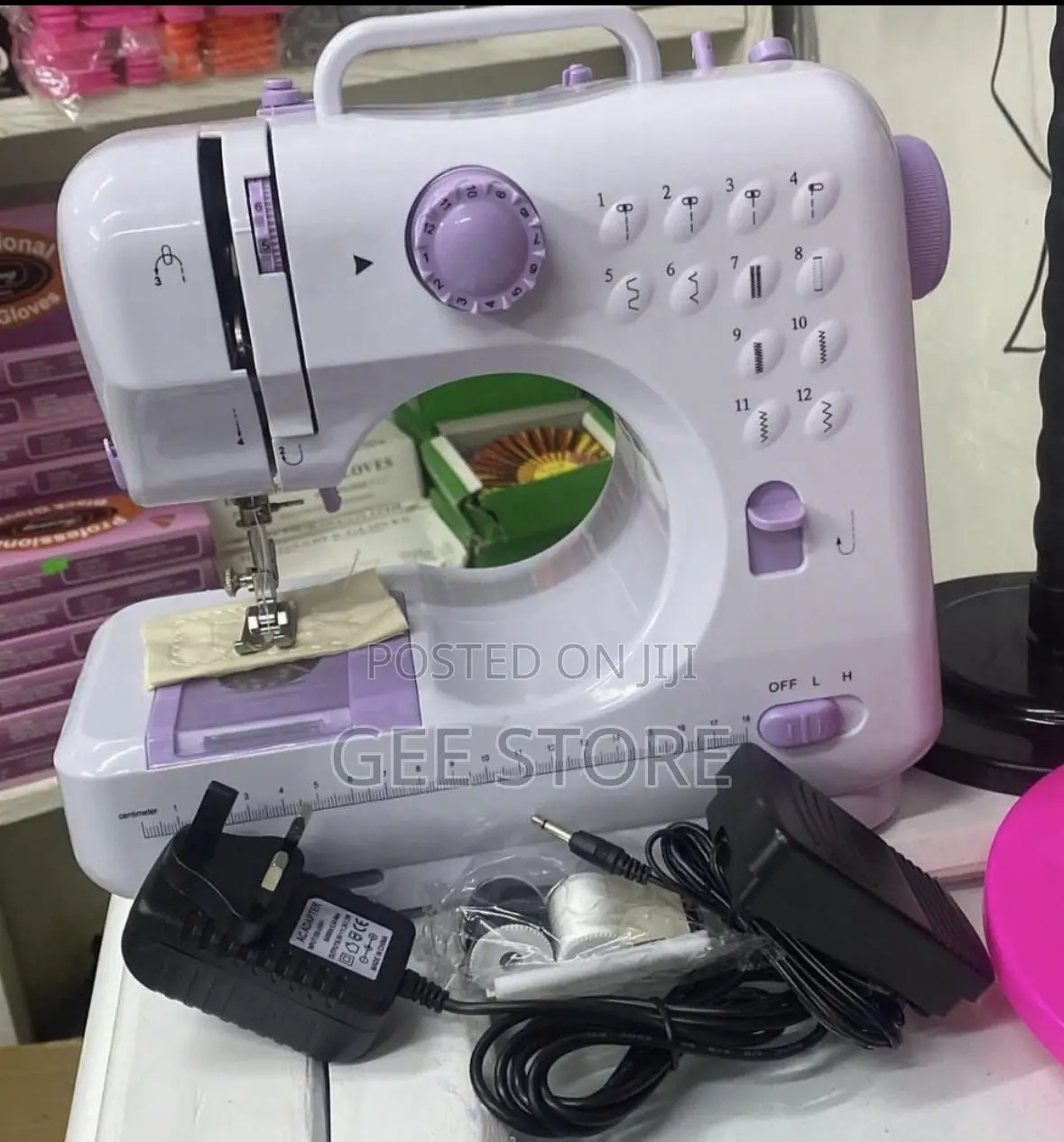 Portable 12-Stitch Electric Mini Household Sewing Machine