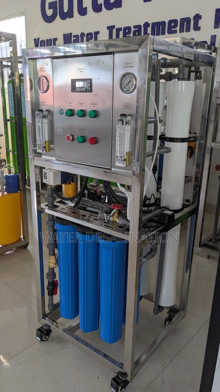Kuondoa Chumvi & Kutibu Maji/ Water Treatment & Desalination Machine