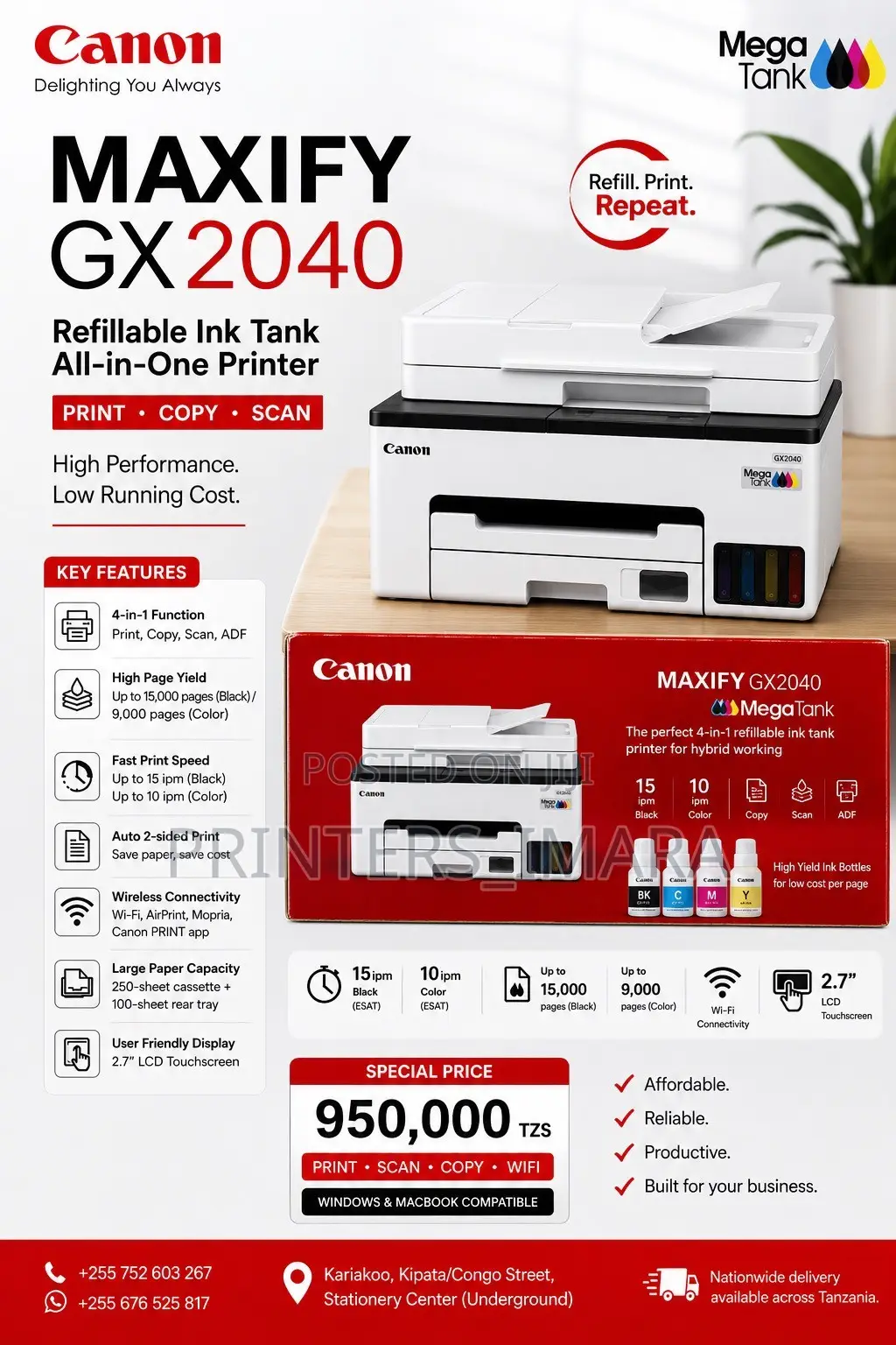 🖨 Canon Maxify Gx2040 Megatank 🔥