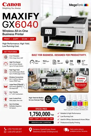 🖨 Canon Maxify Gx6040 Megatank 🔥