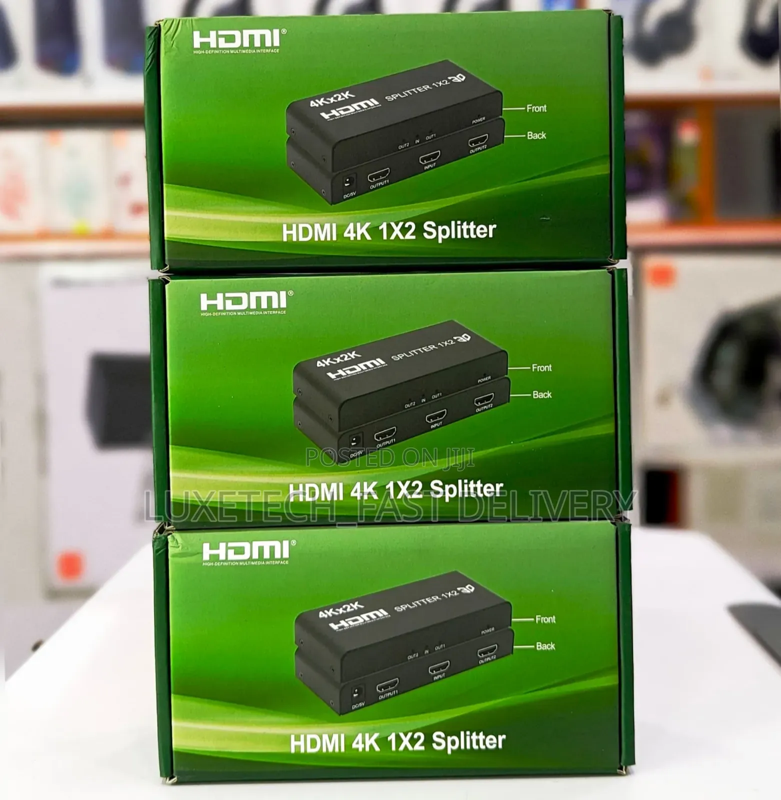 HDMI Splitter 1x2 – Duplicate Video to 2 TVs/Monitors From One Source