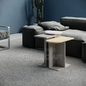 Mund Coffee Table Light Mocha-Sapphire Oak and White