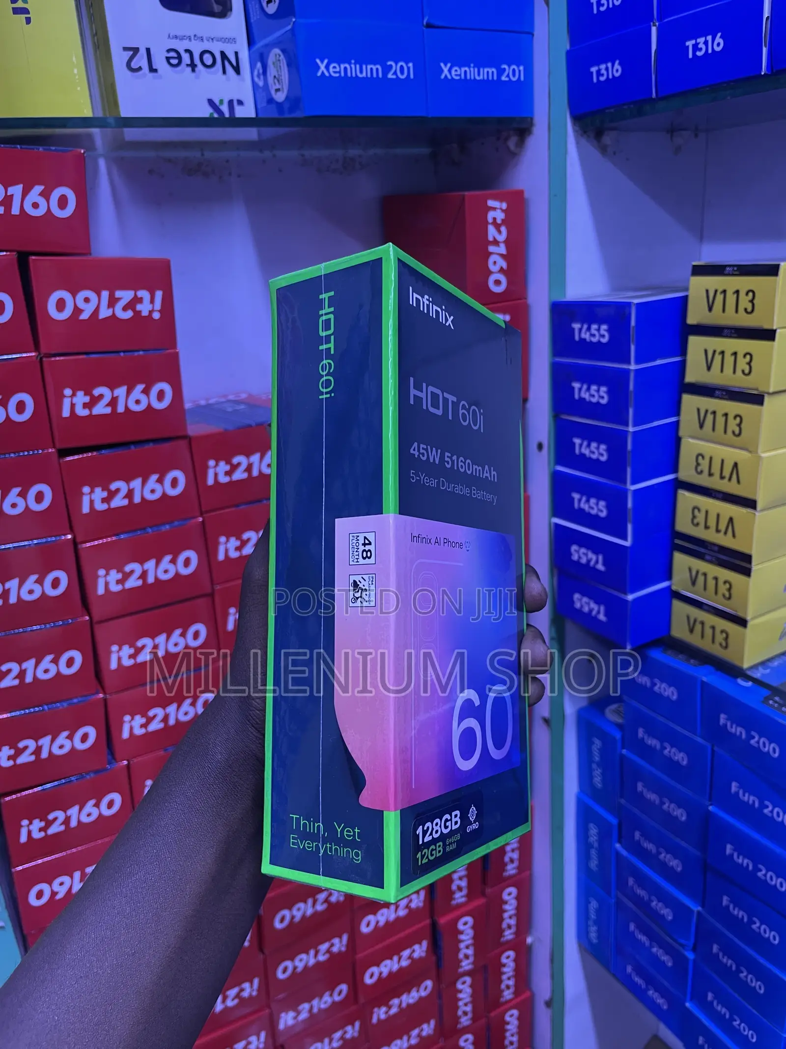 New Infinix Hot 60i 128 GB Black