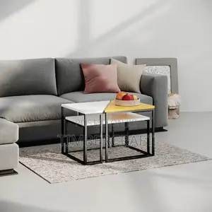 Ohlady Coffee Table White-Mustard