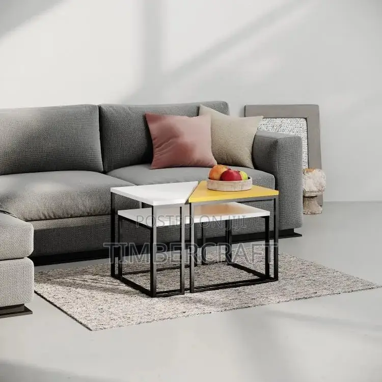 Ohlady Coffee Table White-Mustard