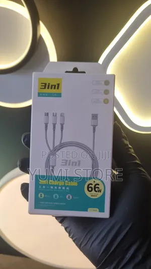 66W 3 in 1 Fast Data Cable