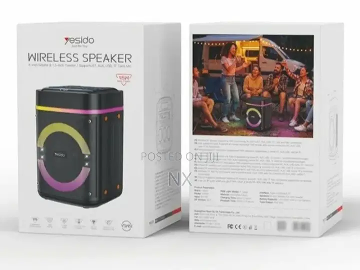 YSW51 Yesido Wireless Bluetooth Speaker 45watts 9inch Woofer