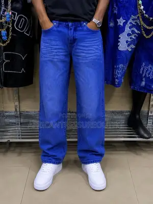 Wide Leg Baggy Denim Jeans