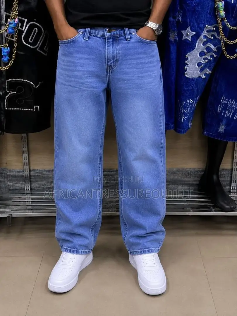 Wide Leg Baggy Denim Jeans