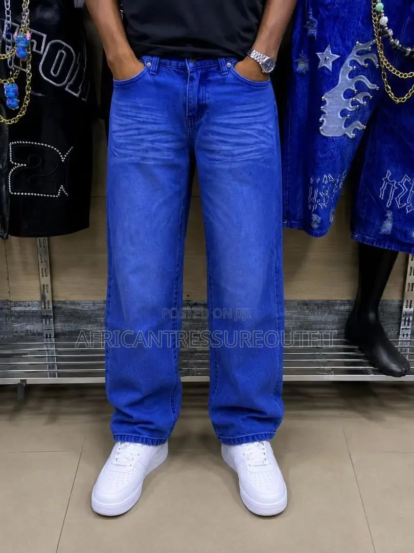 Wide Leg Baggy Denim Jeans