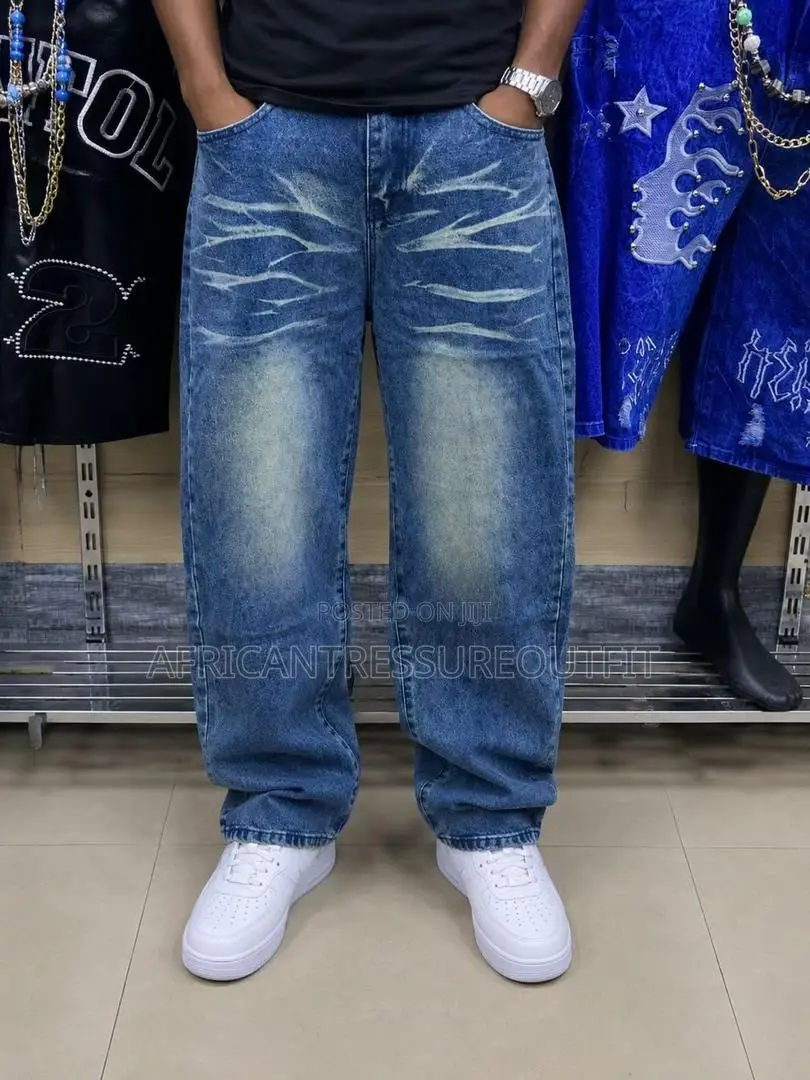 Wide Leg Baggy Denim Jeans