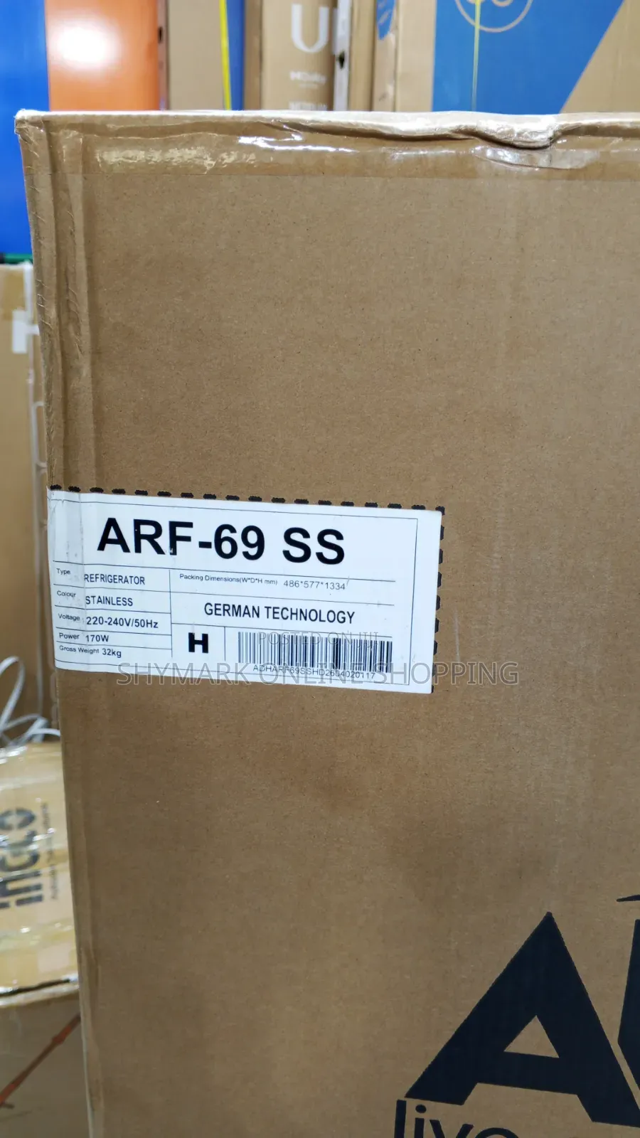 Adh Refrigerator Double Door 170l (Arf 69 Ss) 170l