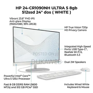 New Desktop Computer HP 8GB Intel Core Ultra 5 SSD 512GB
