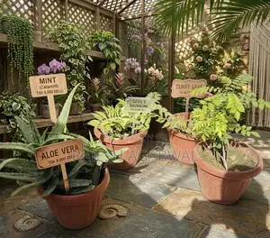 Plants With Pot and Soil