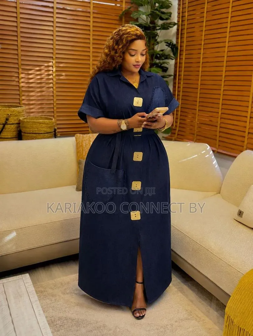 Premium Women's Denim Maxi Dress Collection👗🔥