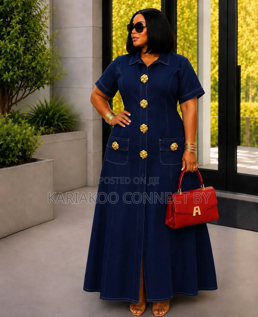 Premium Women's Denim Maxi Dress Collection👗🔥