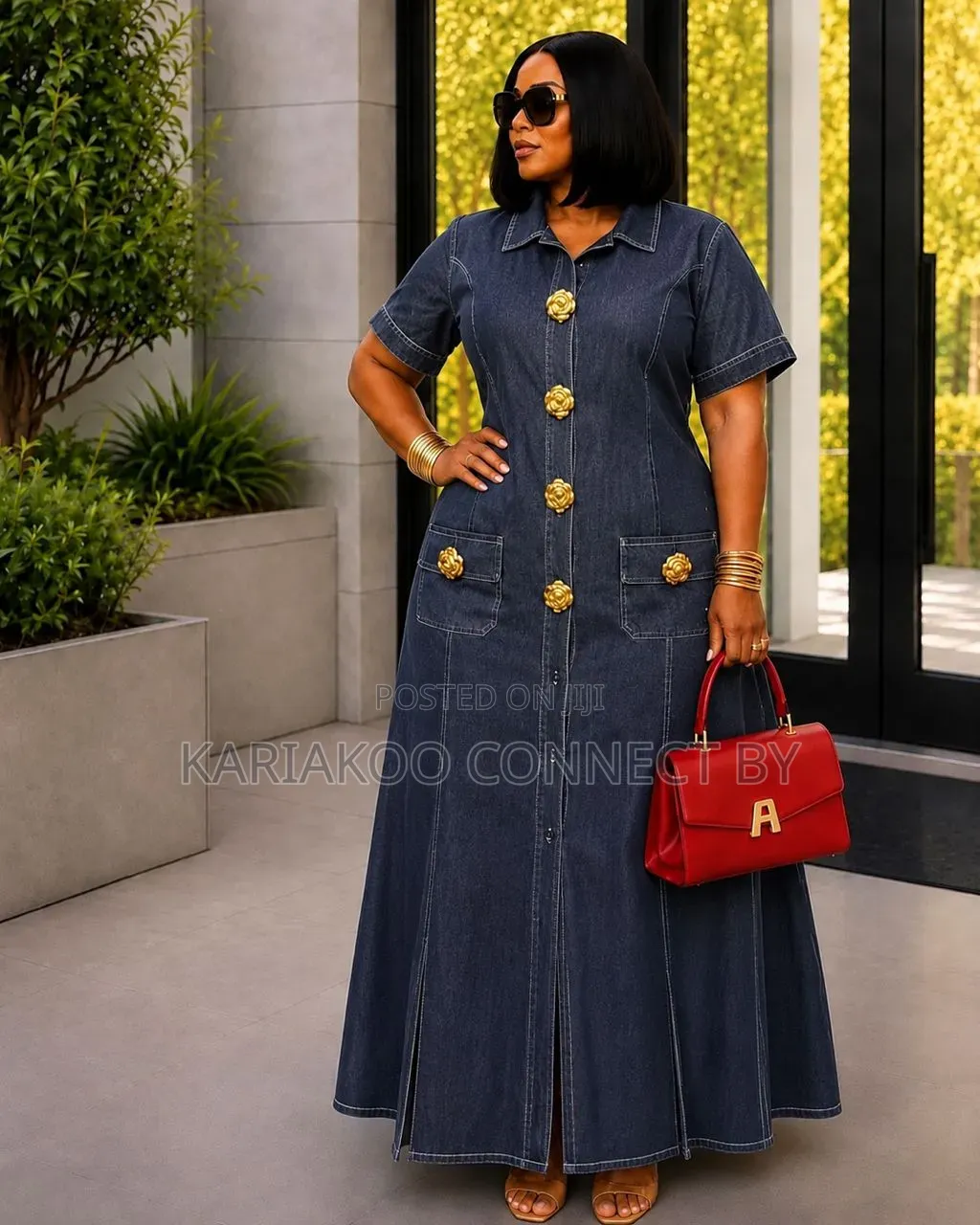 Premium Women's Denim Maxi Dress Collection👗🔥
