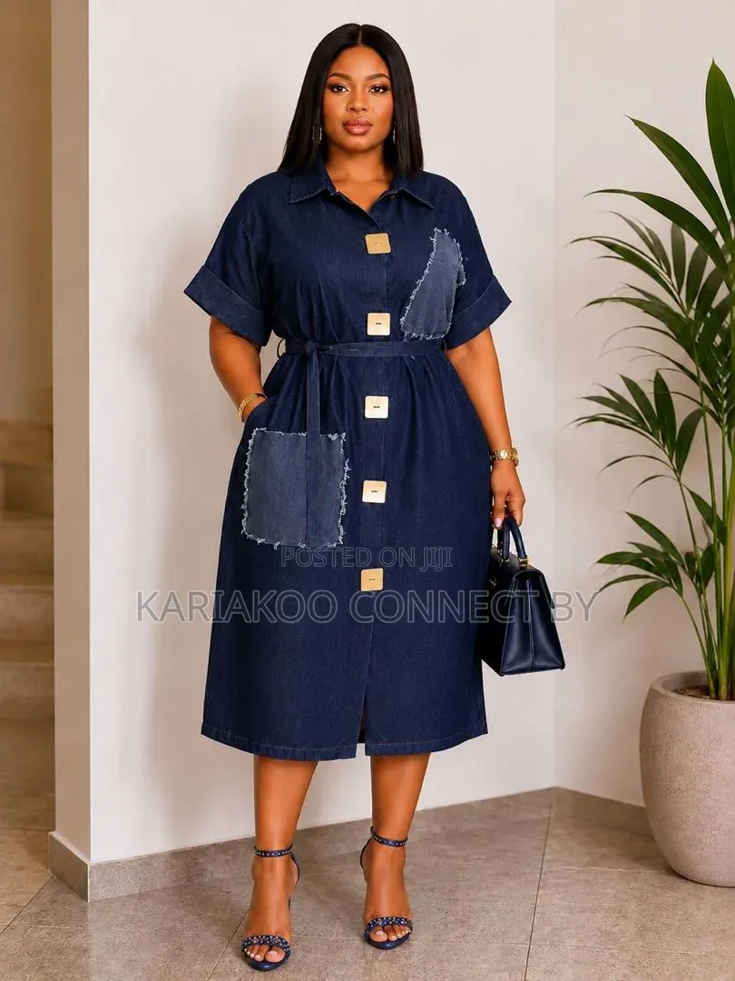Premium Women's Denim Maxi Dress Collection👗🔥