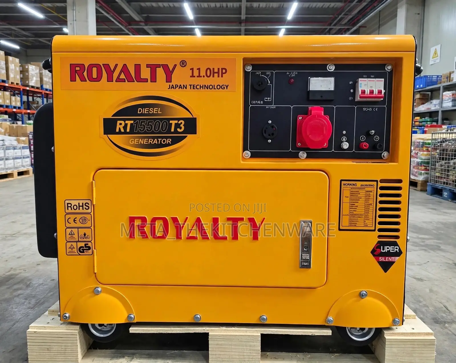 Royalty Diesel Generator 3 Phase 7kva