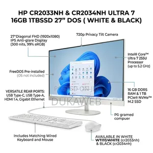 New Desktop Computer HP 16GB Intel Core Ultra 7 SSD 1T