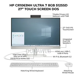 New Desktop Computer HP 8GB Intel Core Ultra 7 SSD 512GB
