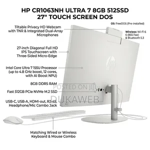 New Desktop Computer HP 8GB Intel Core Ultra 7 SSD 512GB