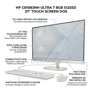 New Desktop Computer HP 8GB Intel Core Ultra 7 SSD 512GB
