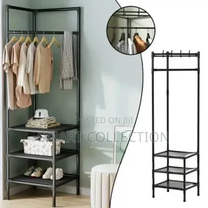 New Simple Corner Floor Clothing Rack