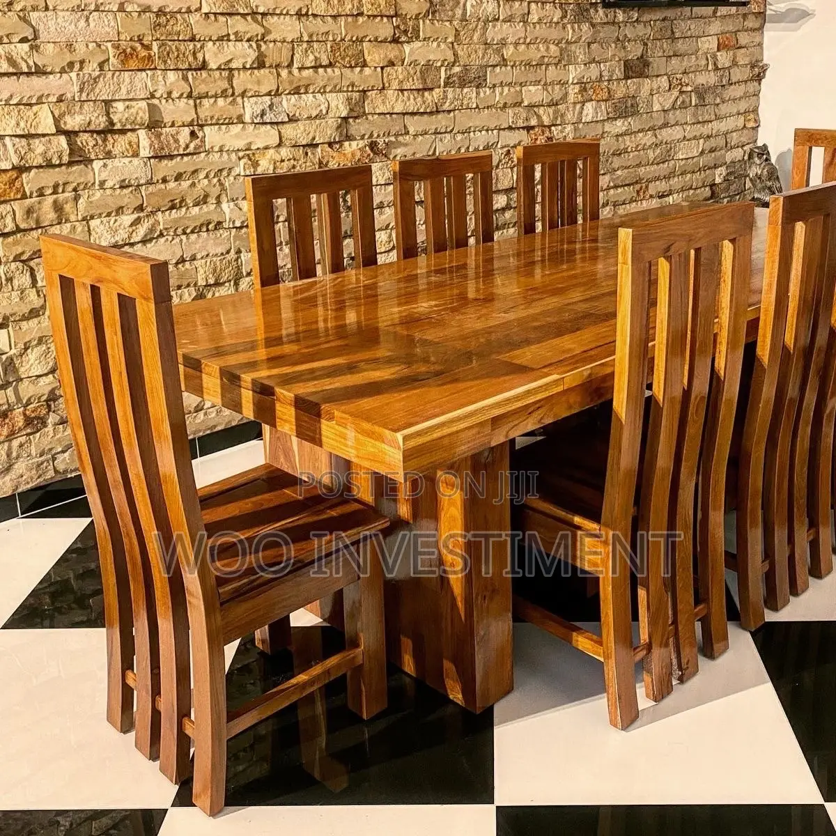 Dinning Table 6 Seaters Available on Sale  Hardwood Muninga