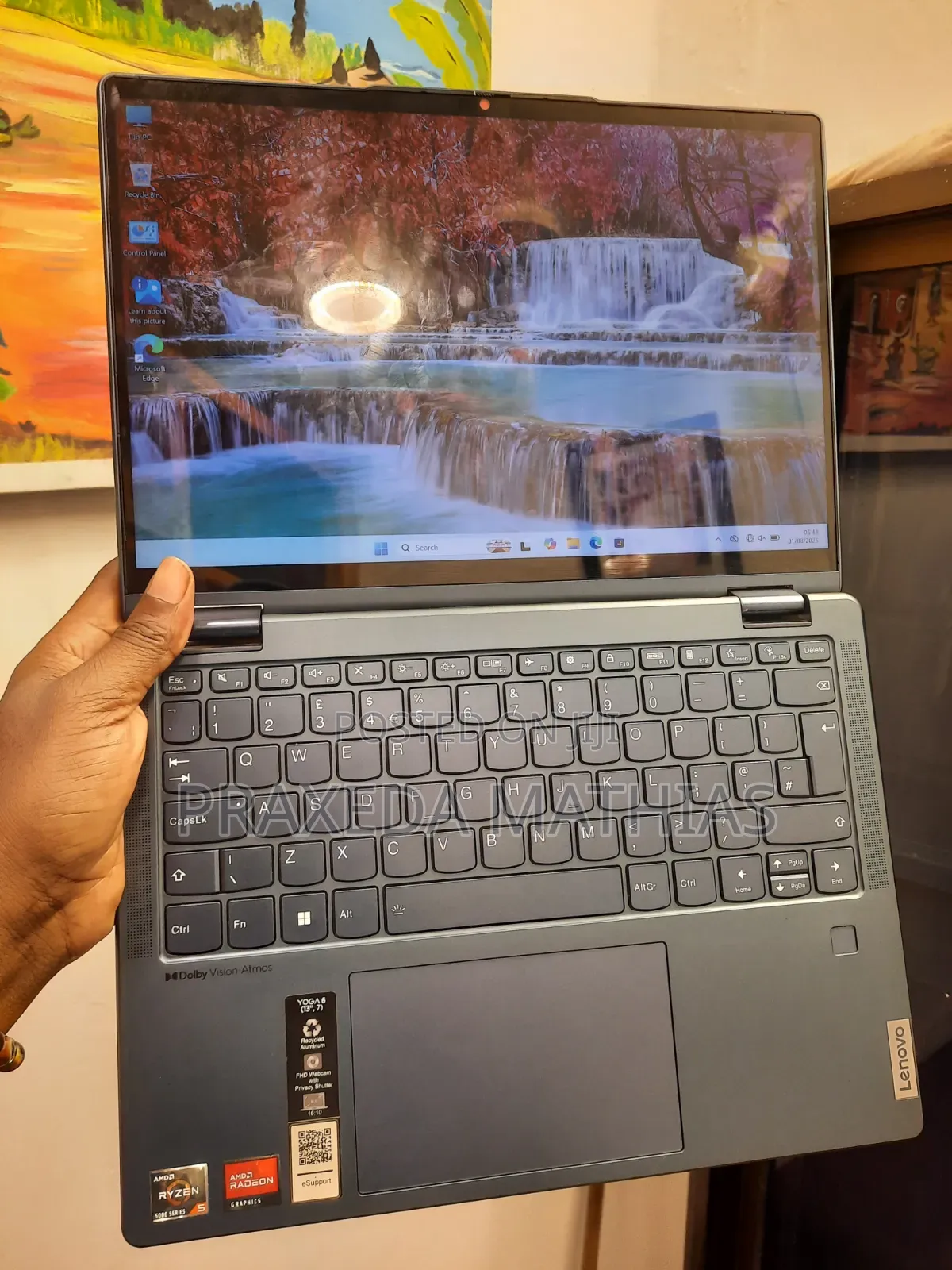 Laptop Lenovo 8GB AMD Ryzen 5 SSD 512GB