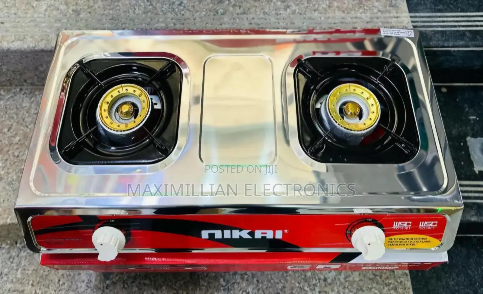 Nikai 2 Plate Gas Cookee