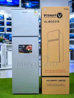 Volsmart VL-BCD218 Silver Double-Door Household Refrigerator
