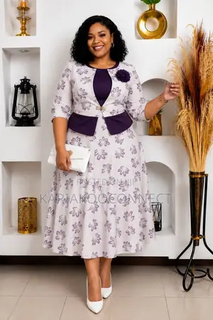 Classy Plus Size Peplum Midi Dress